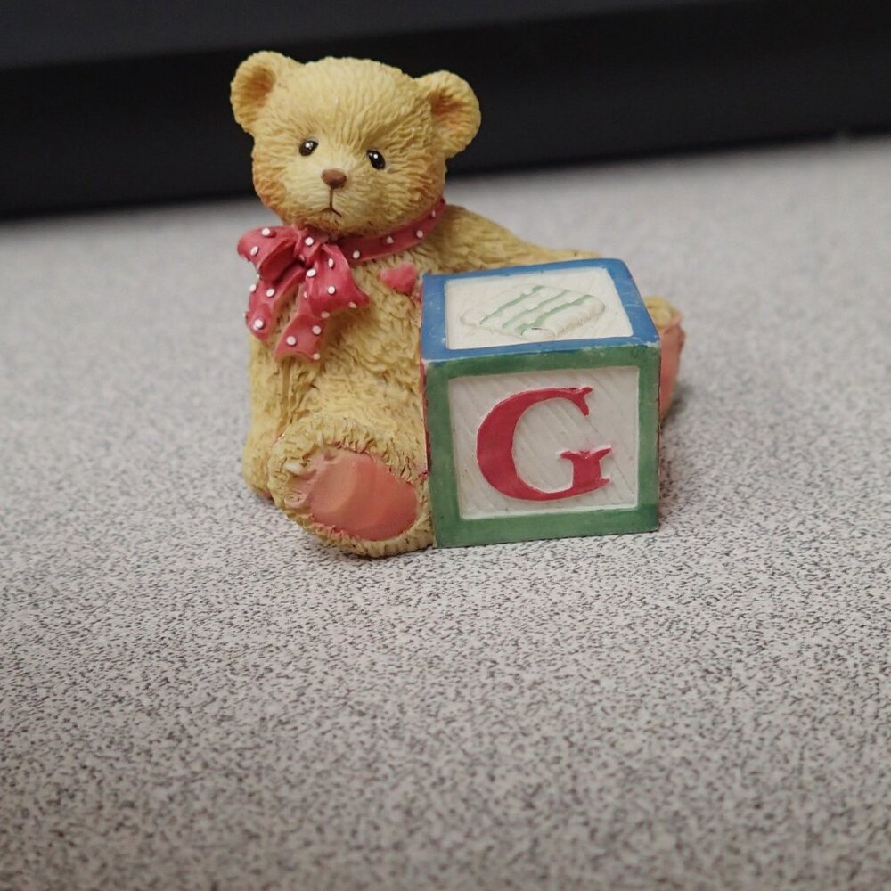 Cherished Teddies Mini Letter G Figurine